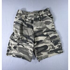 Faded Glory Camo Cargo Green Shorts Boys 7‎ Summer casual